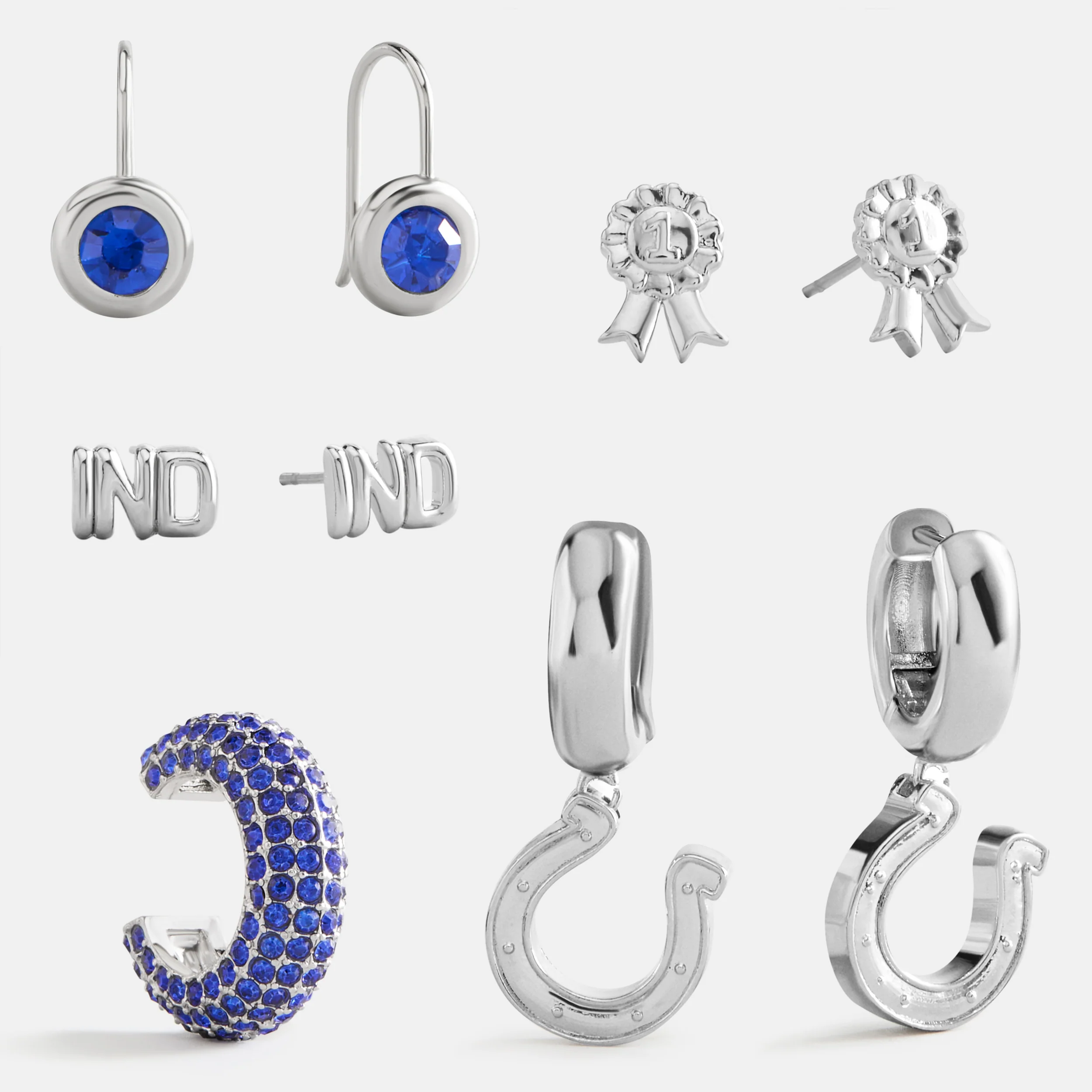 NFL Earring Stack Set - Indianapolis Colts