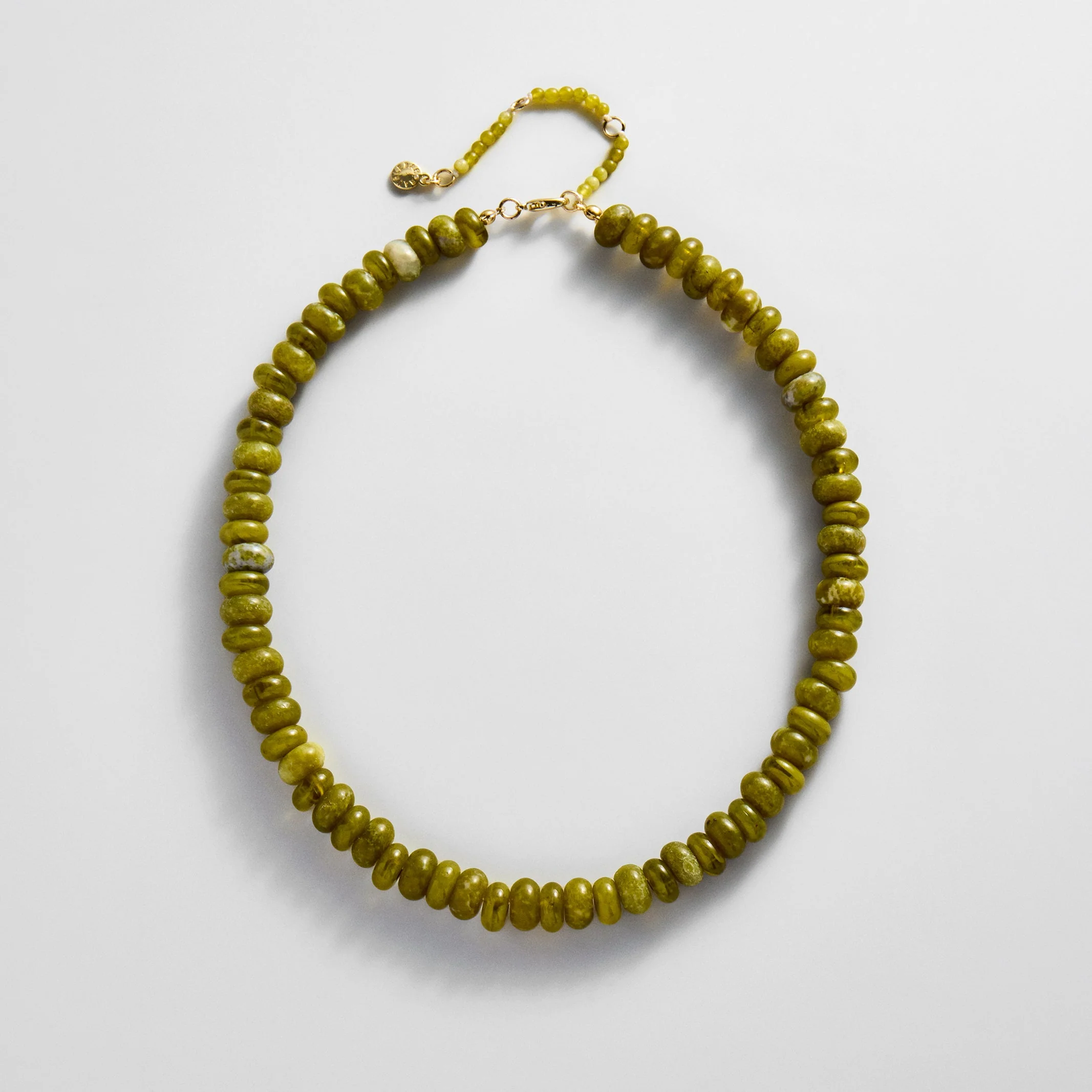 Joyce Semi-Precious Beaded Necklace - Olive