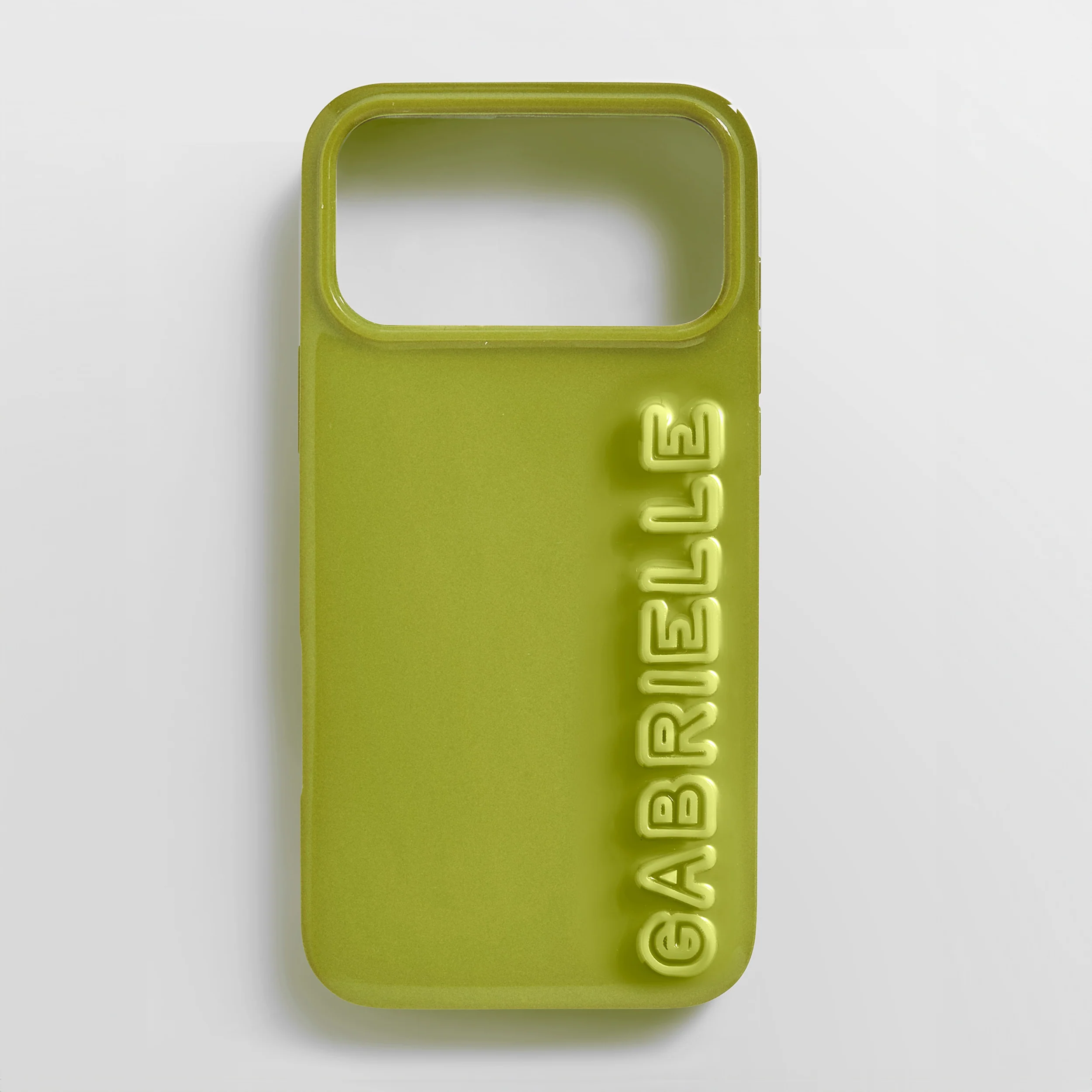 Fine Line Custom iPhone Case - Olive Green/Olive Green