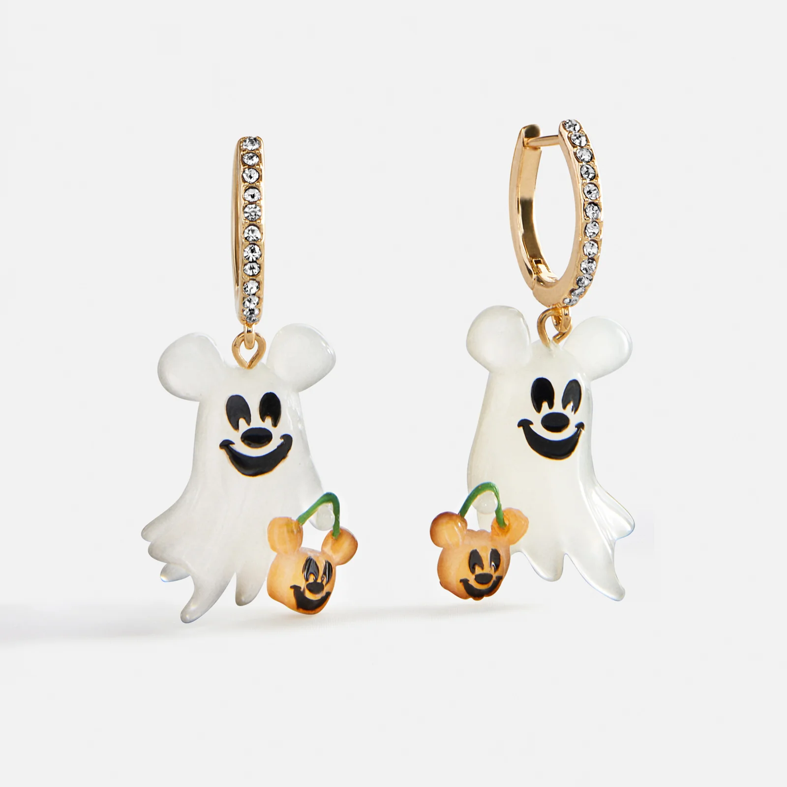Disney Mickey Mouse Ghost Huggie Earrings - Multi