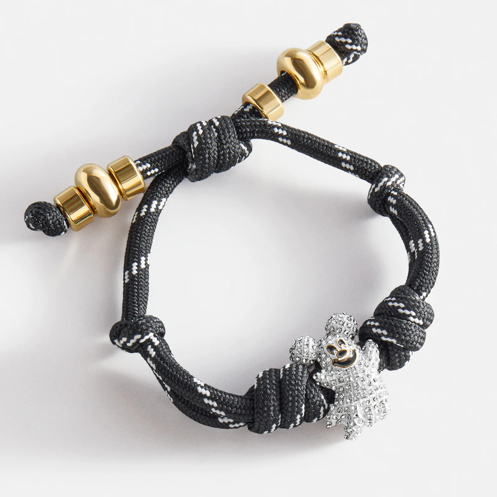 Disney Mickey Mouse Ghost Paracord Bracelet - Black