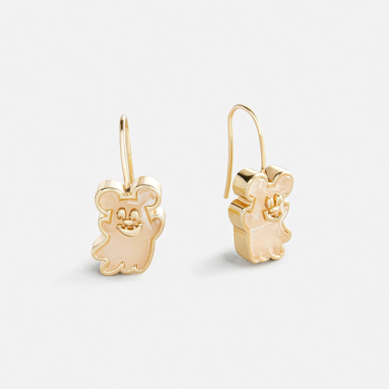 Disney Mickey Mouse Ghost Drop Earrings - White