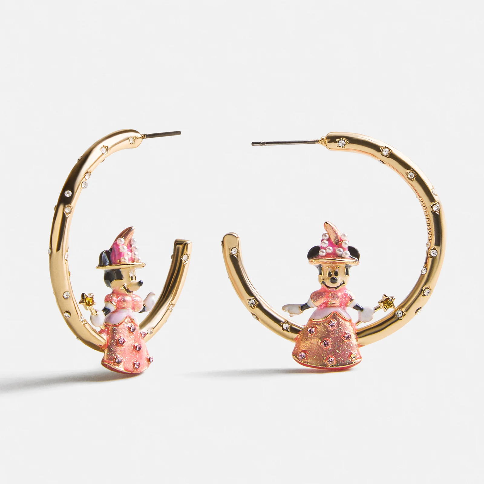 Disney Minnie Mouse Halloween Princess Hoop Earrings
