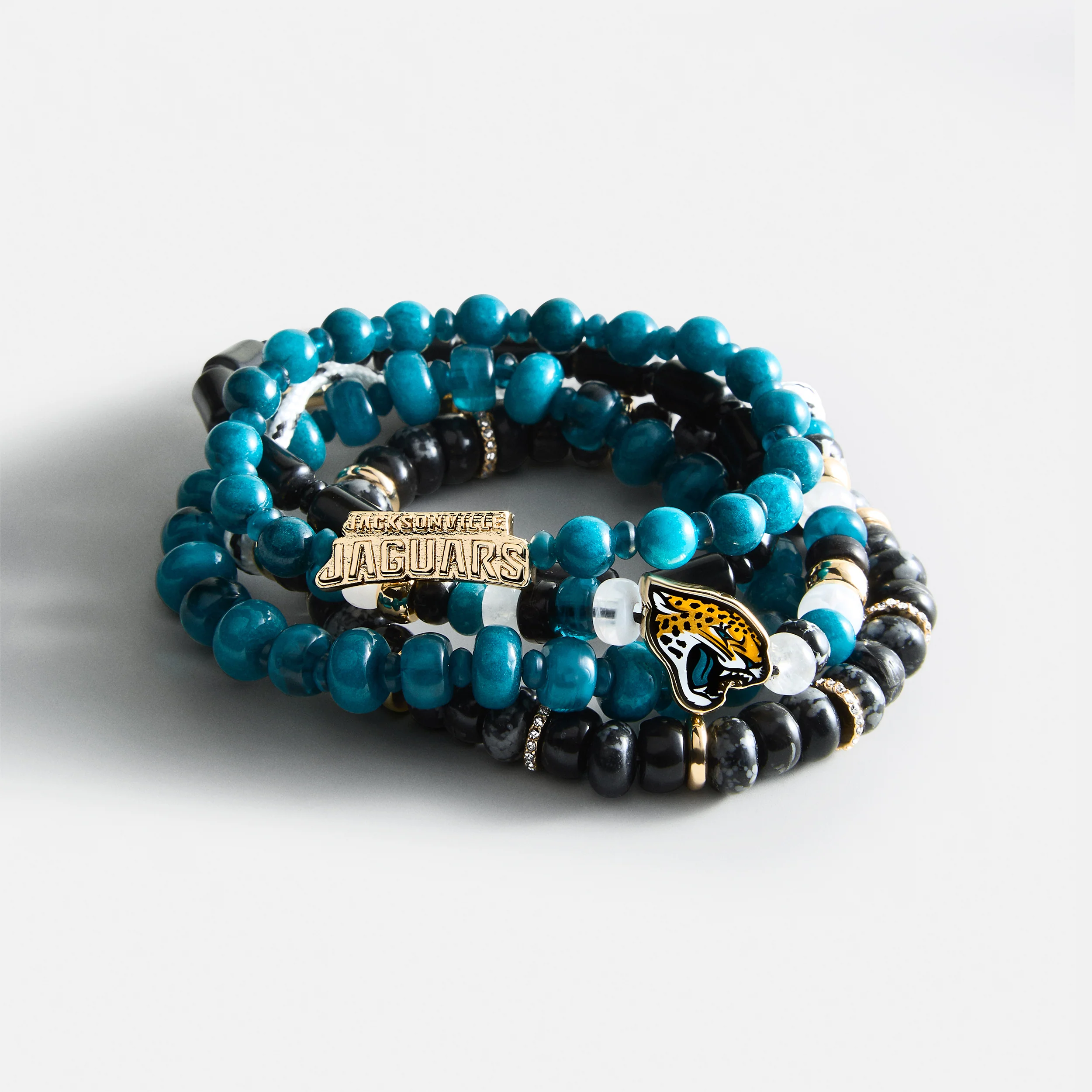 NFL Beaded Bracelet Set - Jacksonville Jaguars