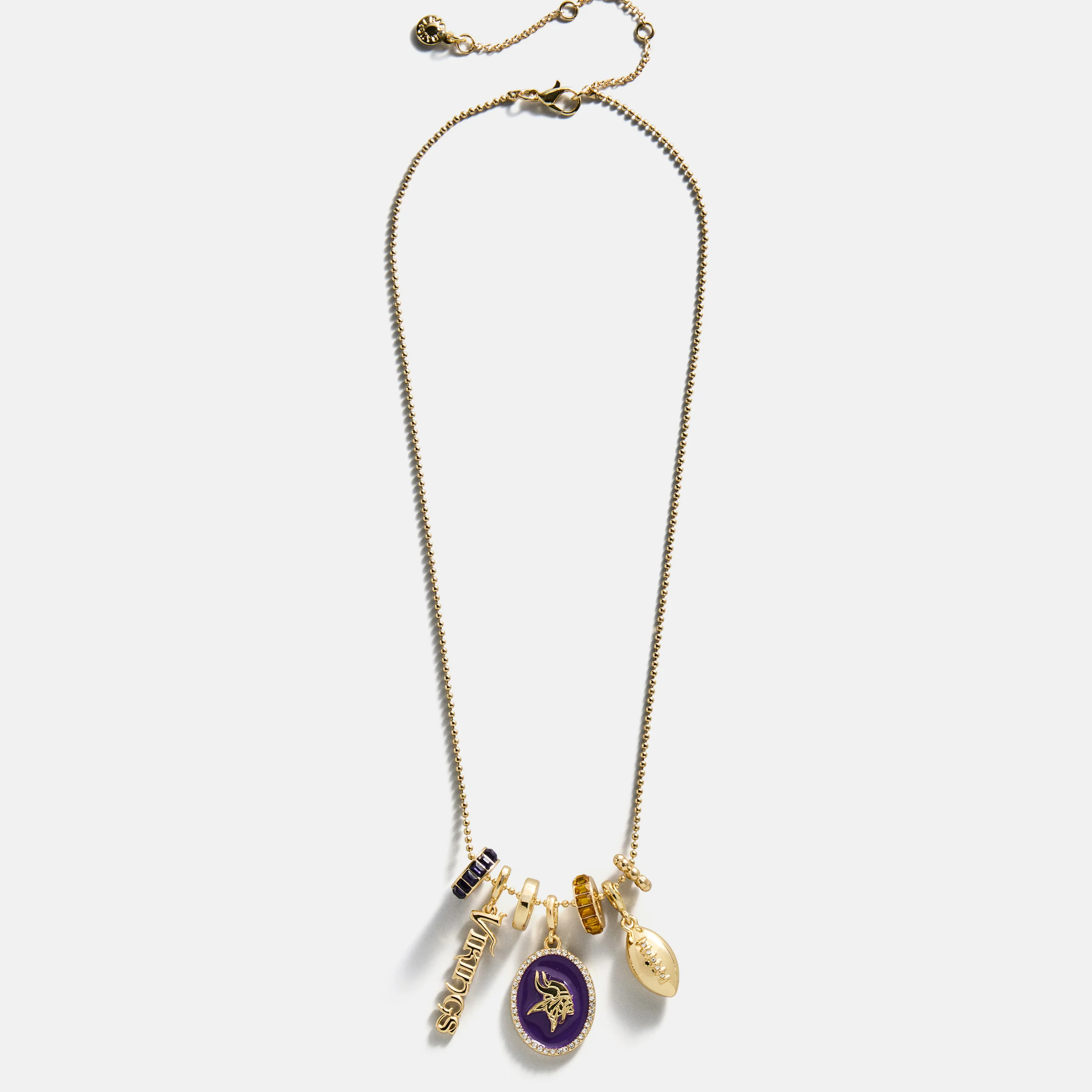 NFL Cluster Charm Necklace - Minnesota Vikings