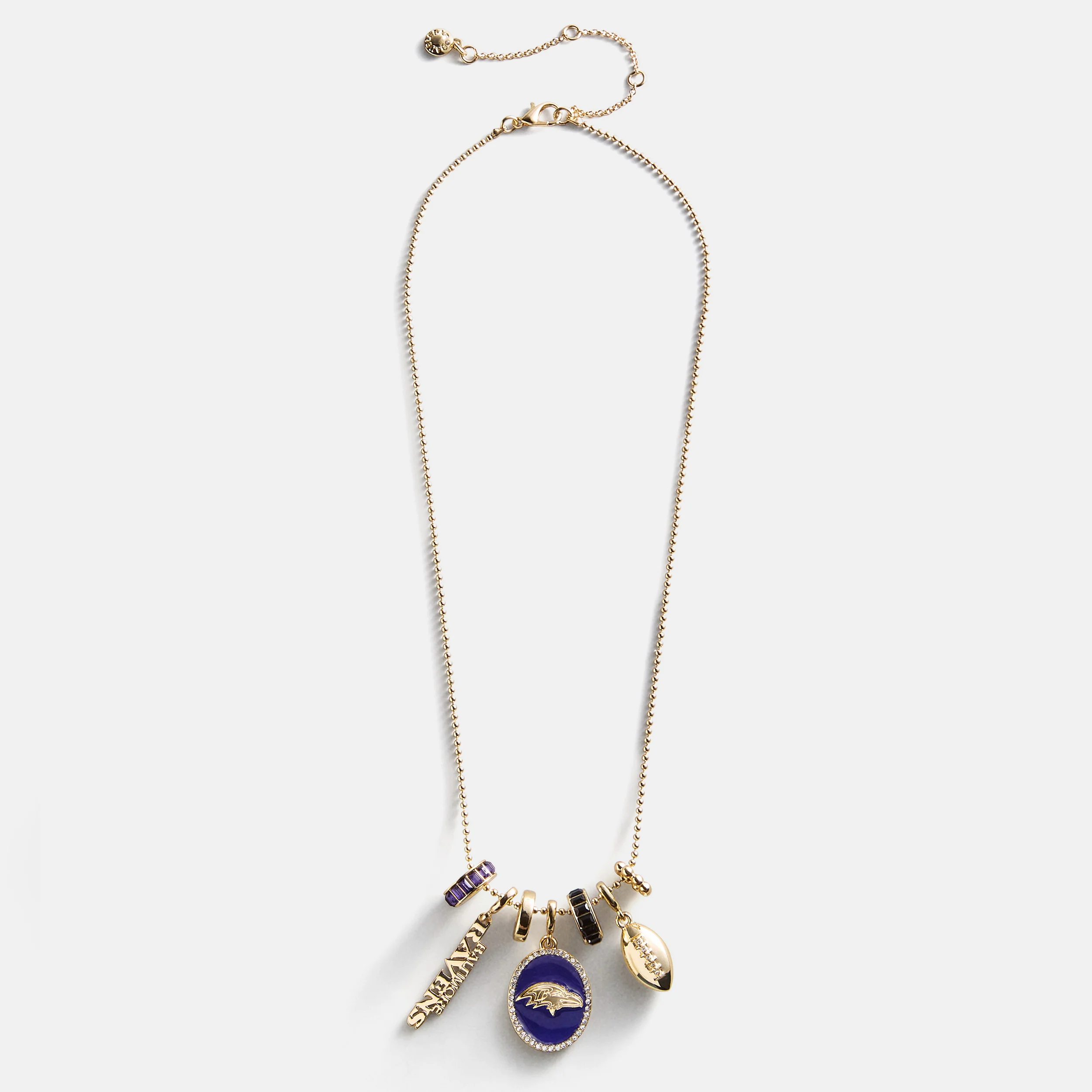 NFL Cluster Charm Necklace - Baltimore Ravens