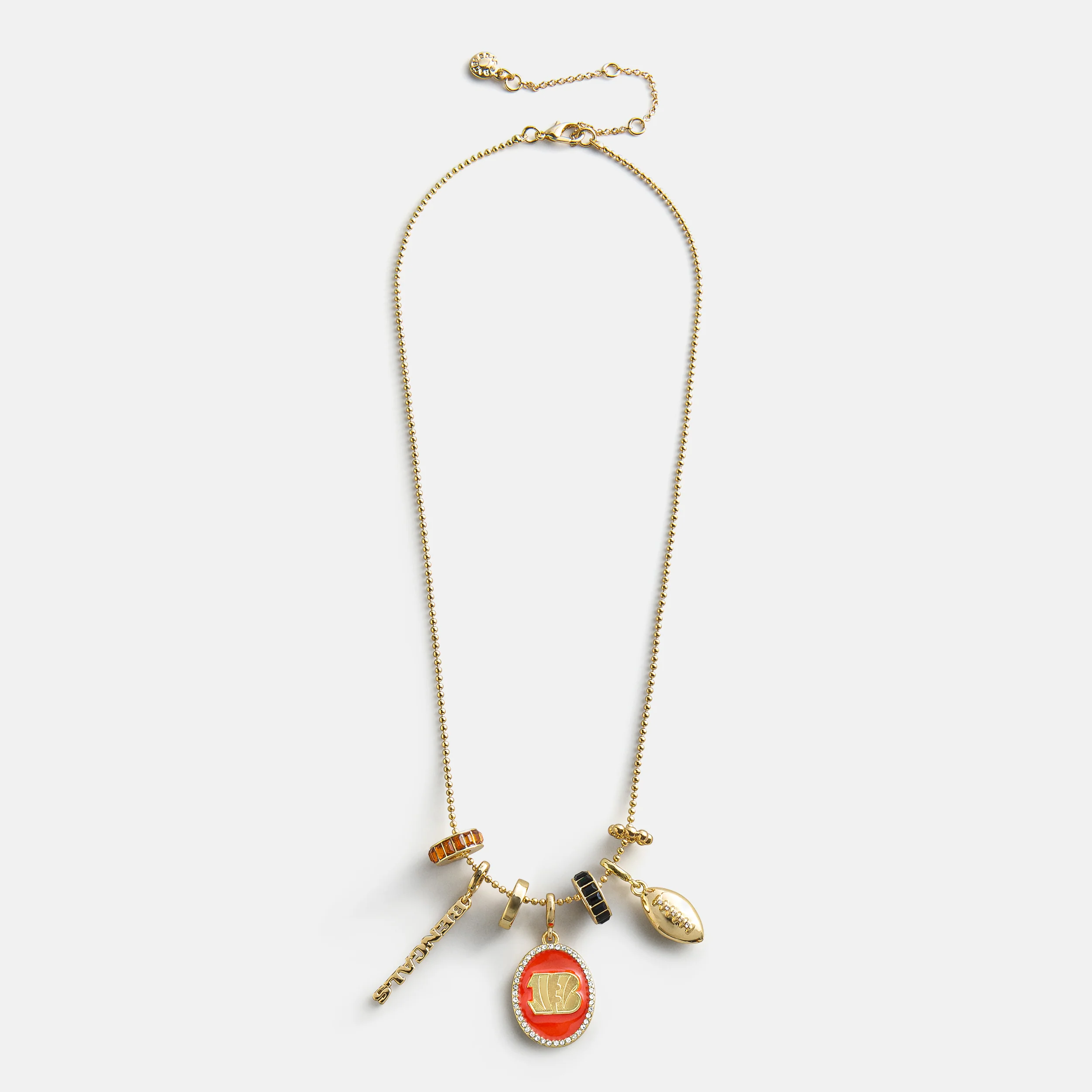 NFL Cluster Charm Necklace - Cincinnati Bengals