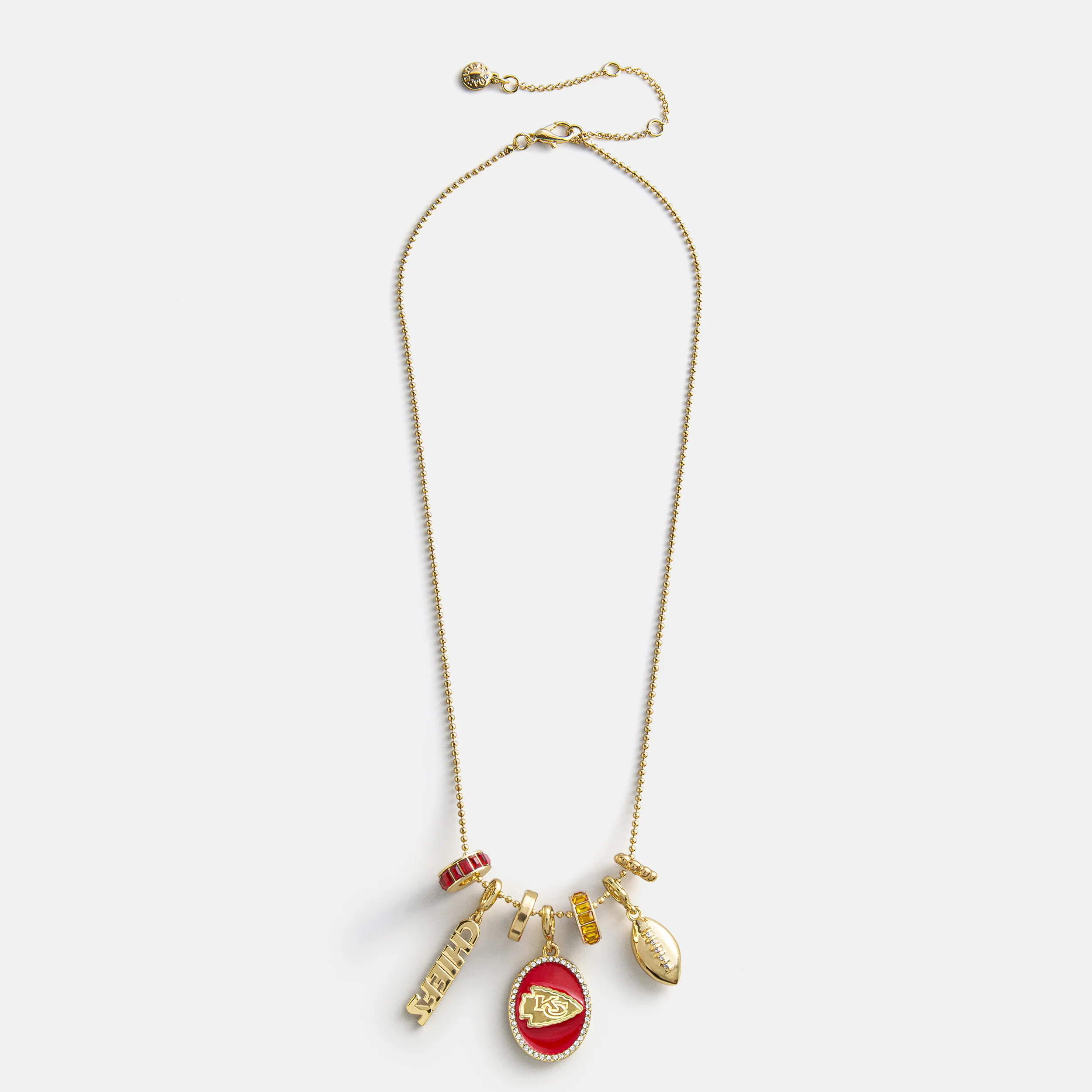 NFL Cluster Charm Necklace - Kansas City Chiefs