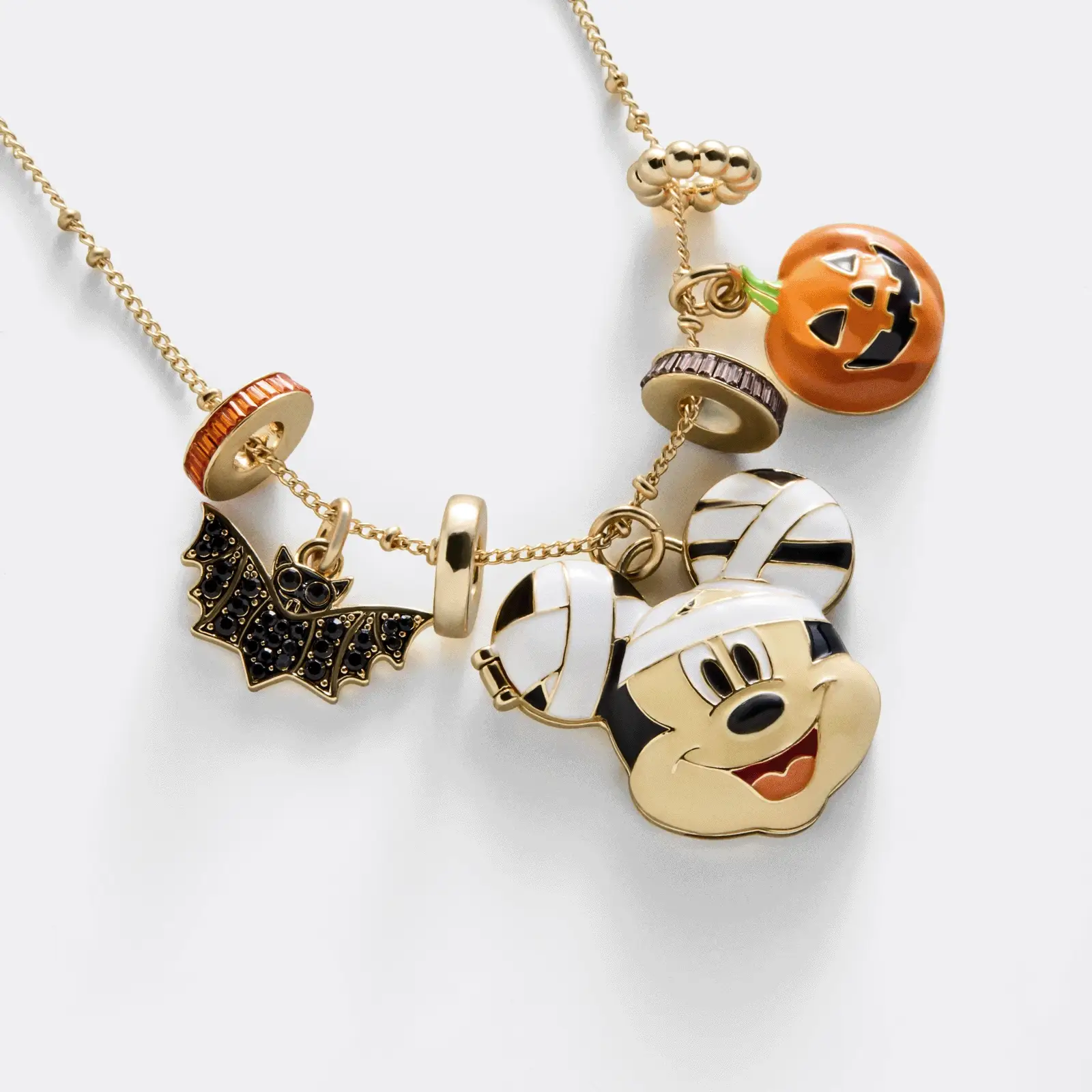Disney Mickey Mouse Mummy Halloween Charm Necklace