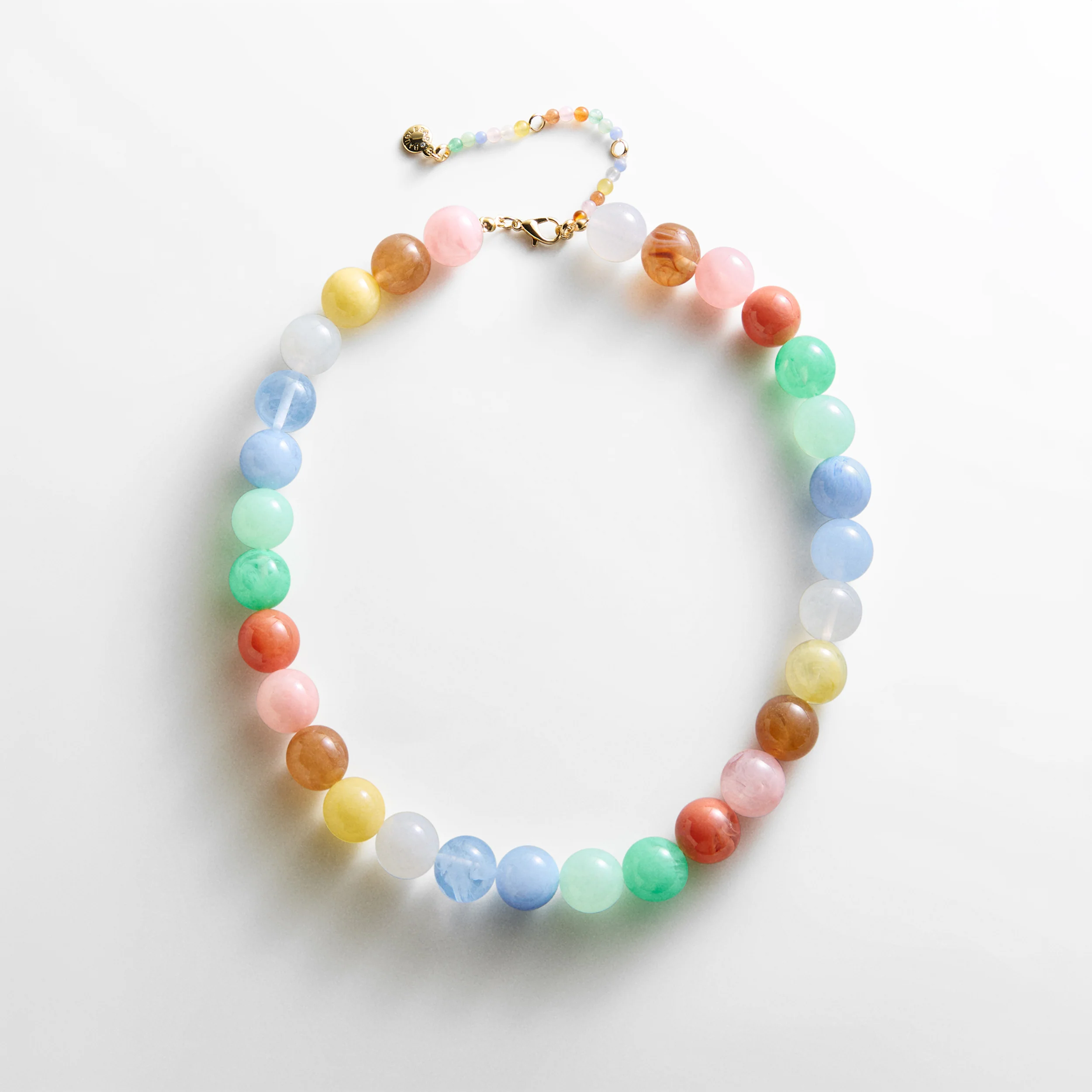 Mini Jane Beaded Necklace - Pastel Multi