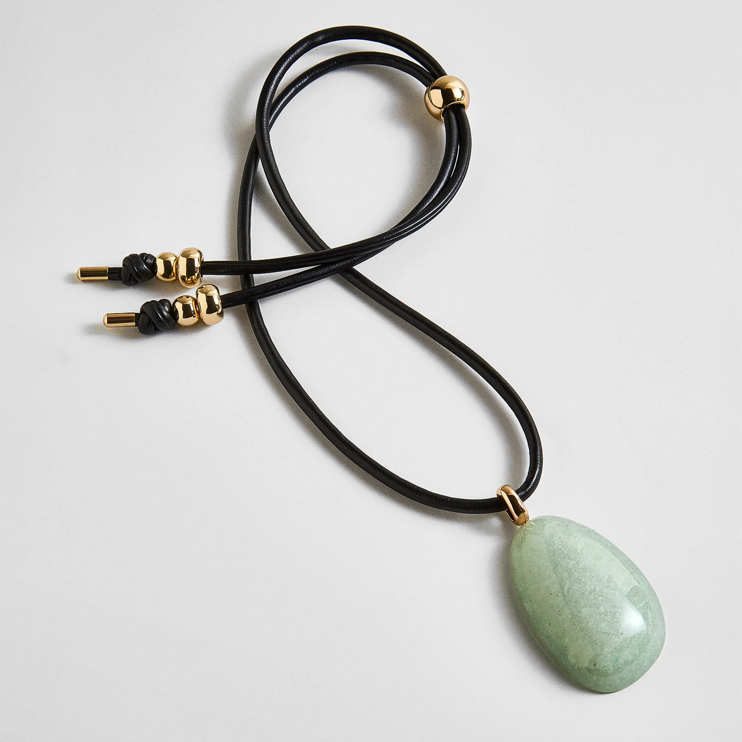 Chase Semi-Precious Pendant Necklace - Light Blue