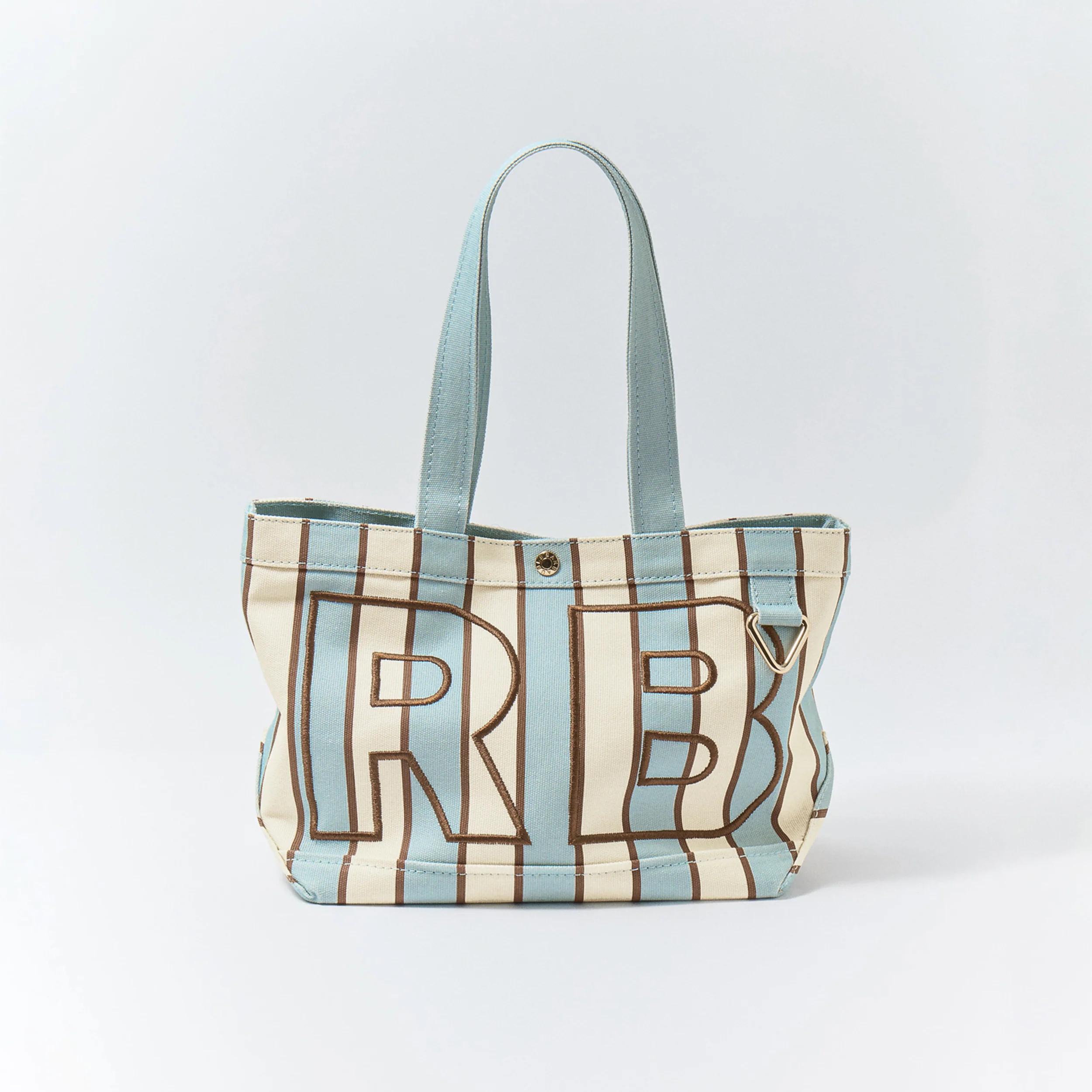 Striped Custom Alpha Tote - Driftwood