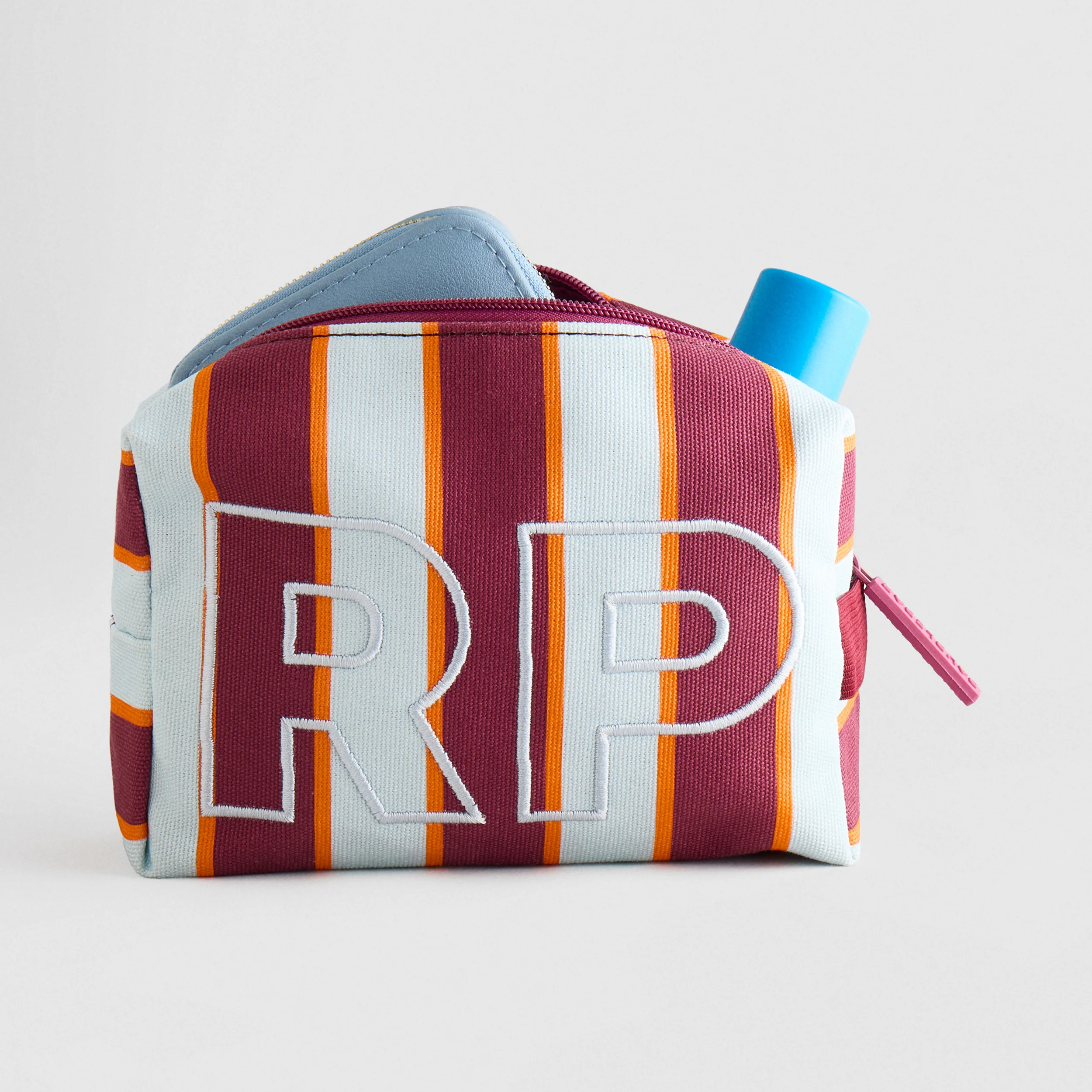 Striped Take It Away Custom Storage Pouch - Punch