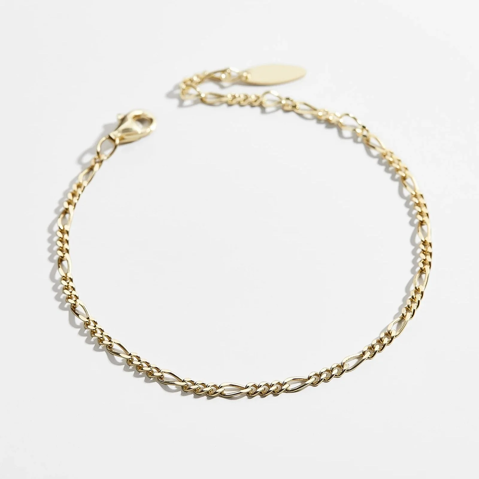 Figaro 18K Gold Bracelet - Gold