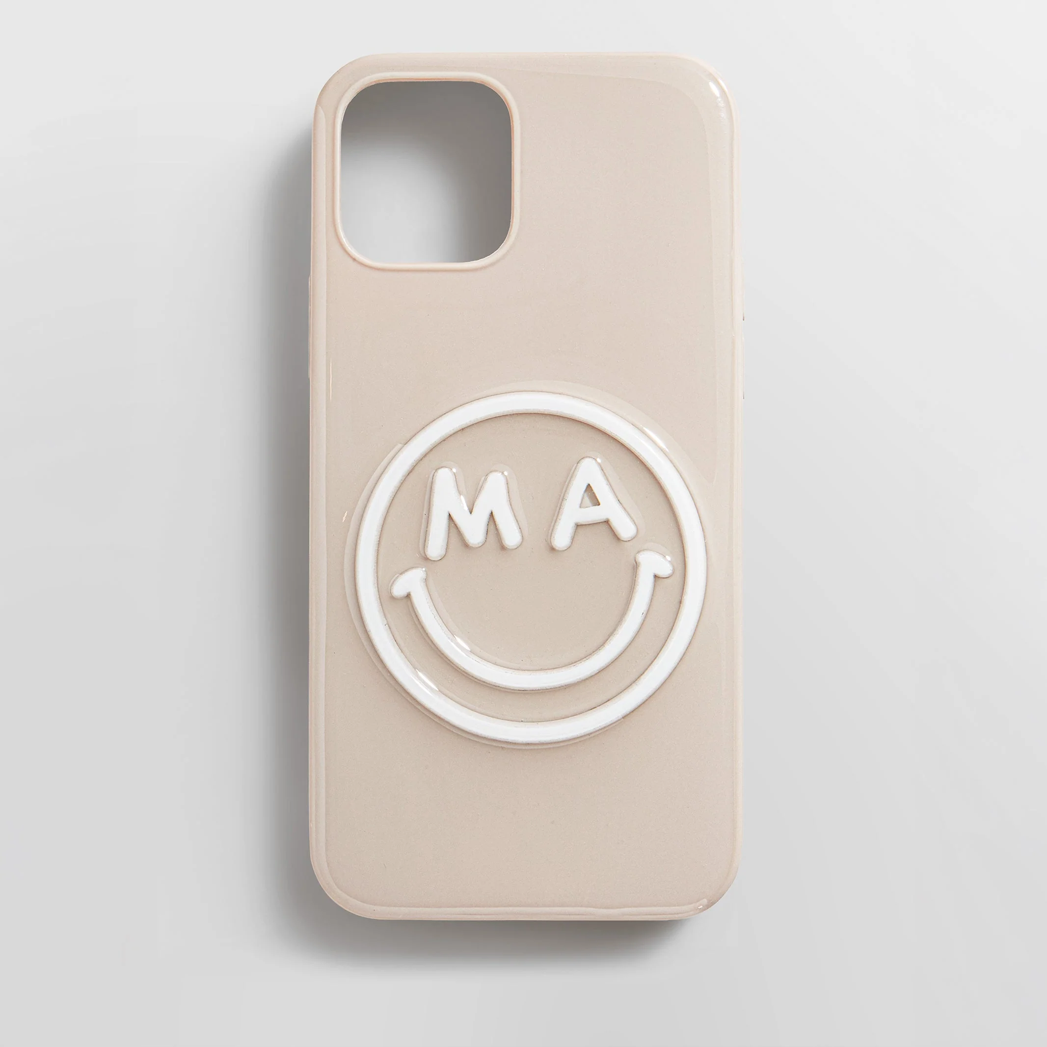 All Smiles Custom iPhone Case - Beige/White