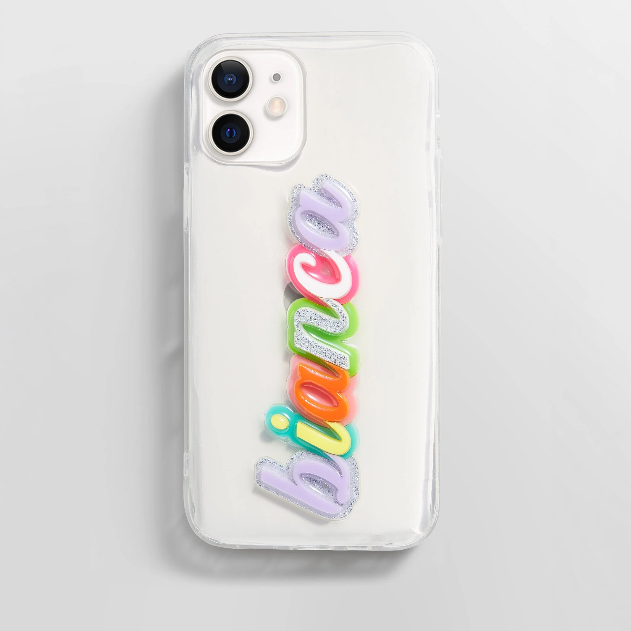 Color Me Happy Custom iPhone Case - Clear/Multi