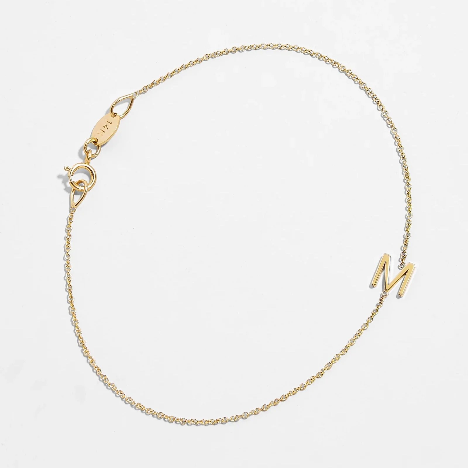 Maya Brenner Mini Letter Bracelet