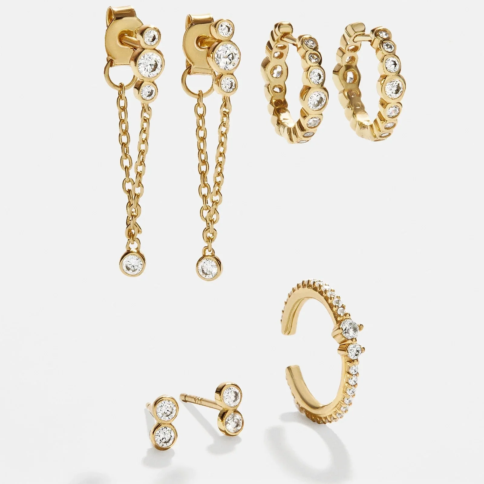Lexi 14K Gold Earring Set - Lexi 14K Gold Earring Set